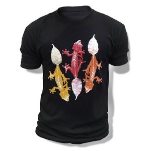 Satanic leaf tail gecko reptile fitted t-shirt